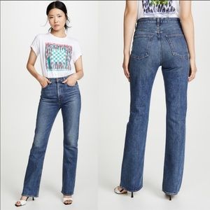NWT AGOLDE Vintage High Rise Flare Denim Jeans